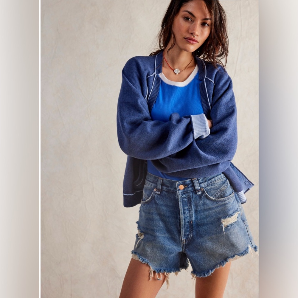 Free People ‘Now or Never’ Denim Shorts - Picture 8 of 13